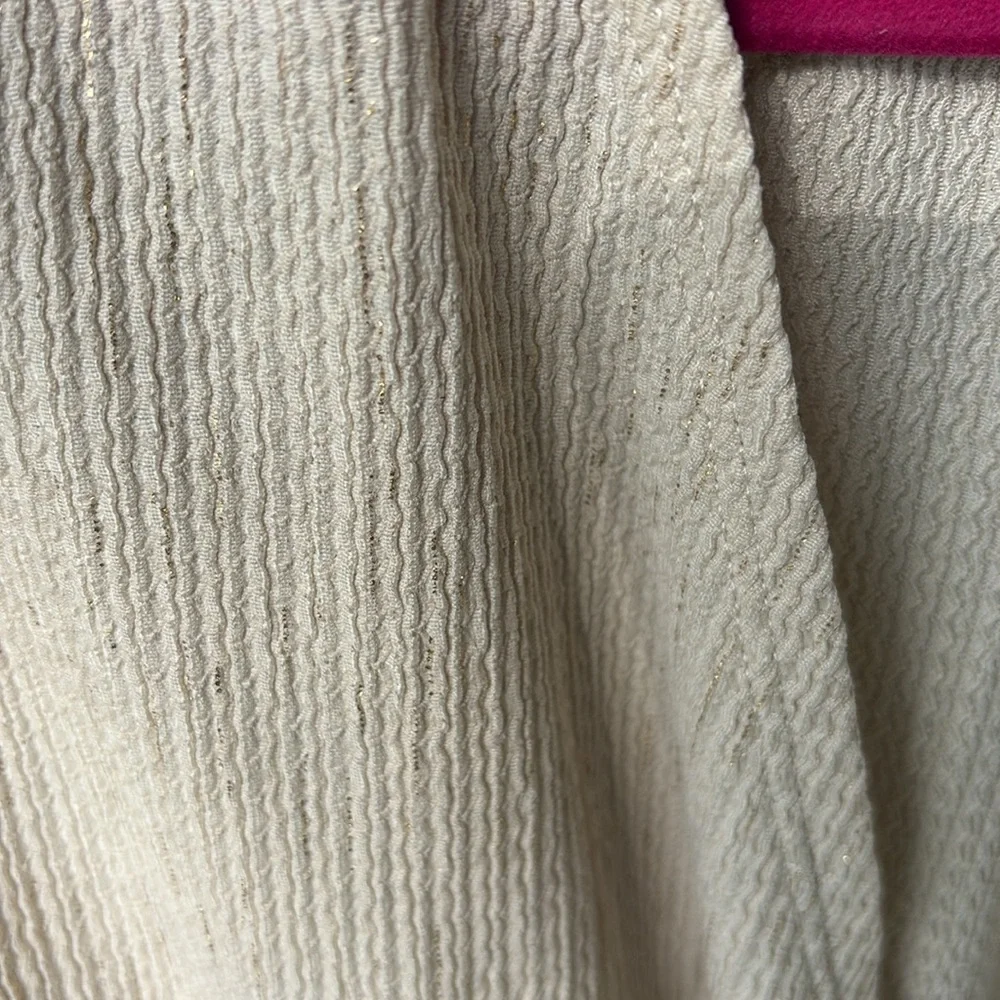 NWT H&M Cream Wrap Tie Front Short Sleeve Romper - Picture 3 of 5